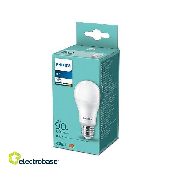 PHILIPS LED 13W (90W) 1350lm A60 E27 230V 3000K spuldze