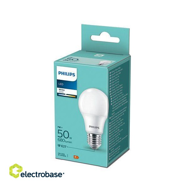 PHILIPS LED 7W (50W) 680lm A55 E27 230V 3000K spuldze