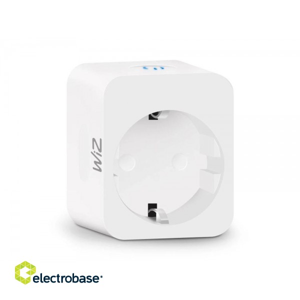 WiZ Smart Plug rozete ar elektrības patēriņu skaitītāju 8719514552685