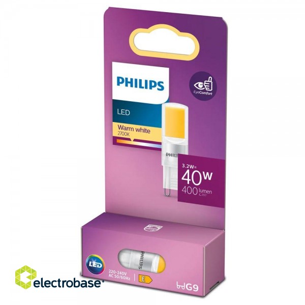 Philips LED 3.2W (40W) G9 2700K spuldze 400lm