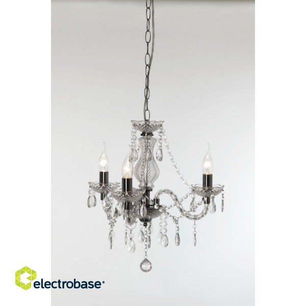 Trio-Lighting Luster chandelier 3-pc E14 transparent lustra