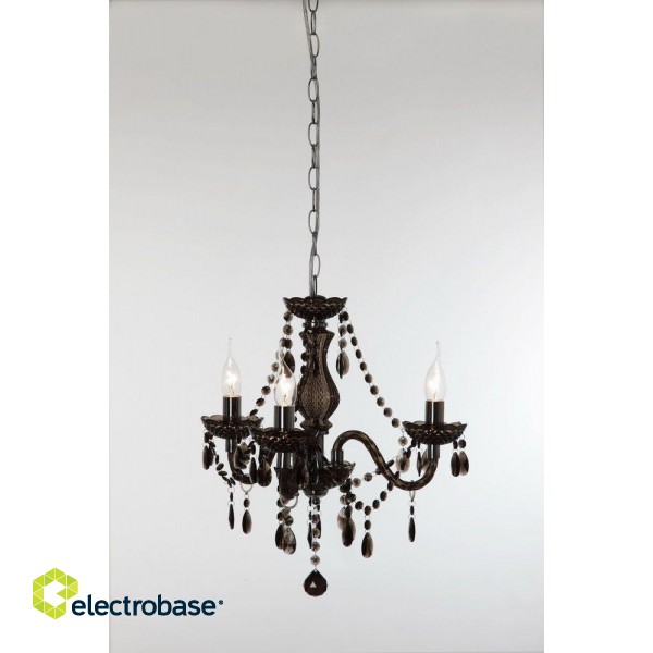 Trio-Lighting Luster chandelier 3-pc E14 black lustra