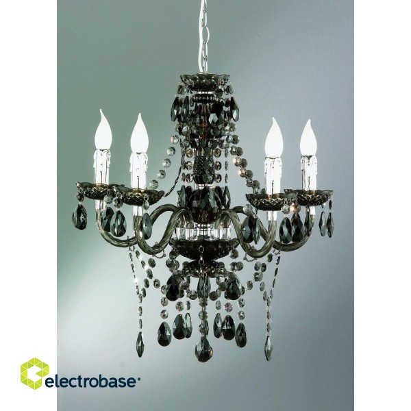 Trio-Lighting Luster chandelier 5-pc E14 black lustra