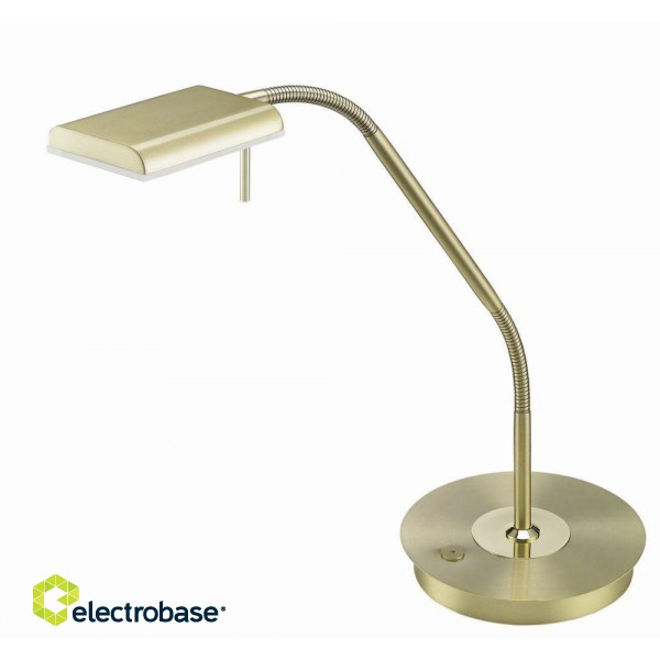 TRIO-Lighting Bergamo LED table lamp matt brass gaismeklis
