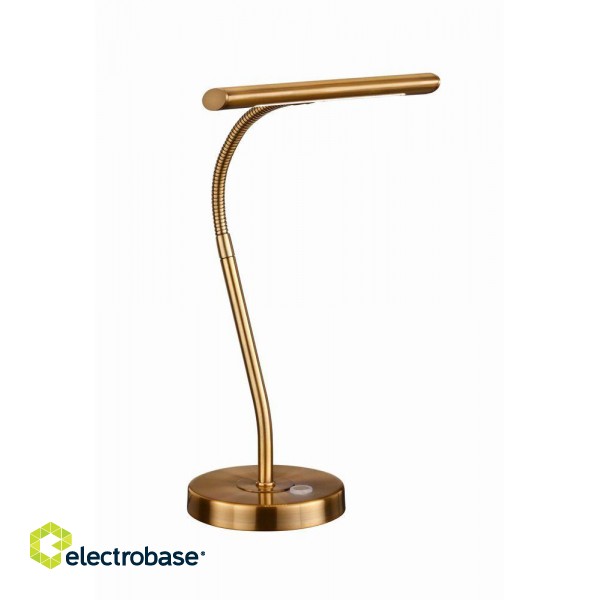 TRIO-Lighting Curtis LED table lamp antique brass gaismeklis
