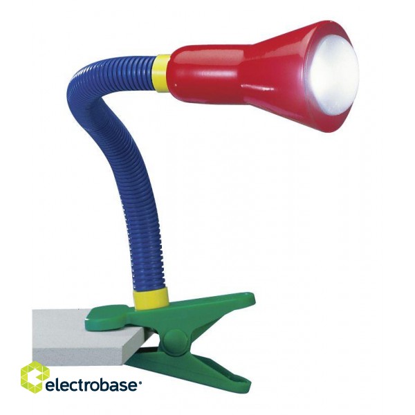 TRIO-Lighting Flexo table lamp clip E14 multicolor gaismeklis