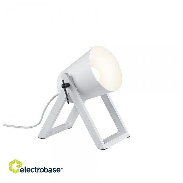 TRIO-Lighting Marc table lamp E27 matt white gaismeklis