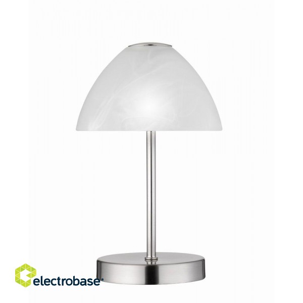 TRIO-Lighting Queen LED table lamp brushed steel gaismeklis