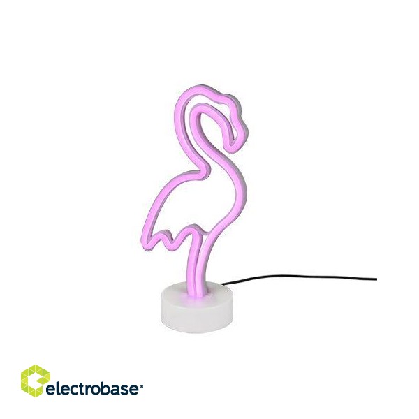 TRIO-Lighting Flamingo LED balta galda lampa flamingo