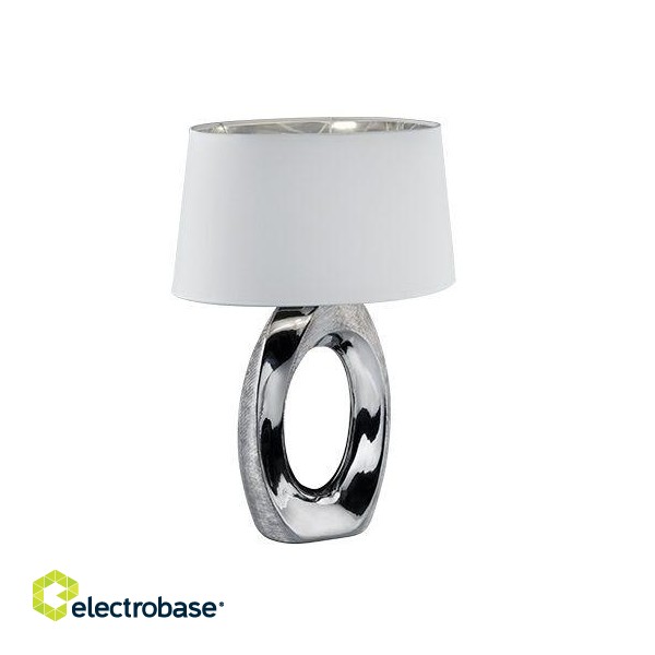TRIO-Lighting Taba table lamp 52 cm E27 silver/white gaismeklis
