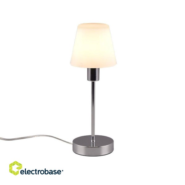 TRIO-Lighting Luis II table lamp E14 brushed chrome galda lampa