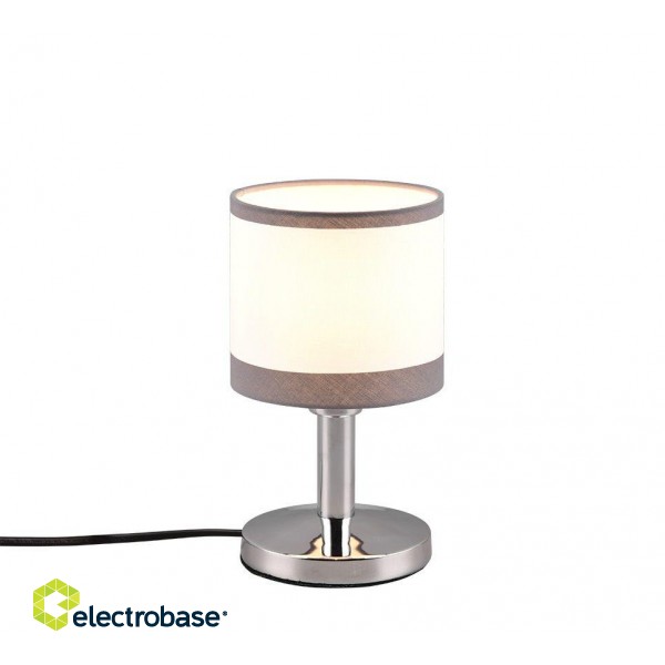 TRIO-Lighting Davos table lamp E14 chrome/white gaismeklis