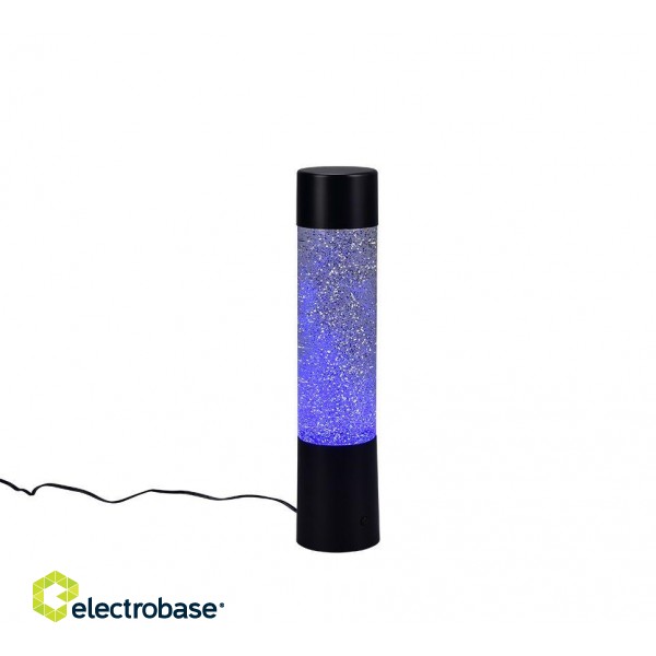 TRIO-Lighting Glitter LED table lamp matt black RGB gaismeklis
