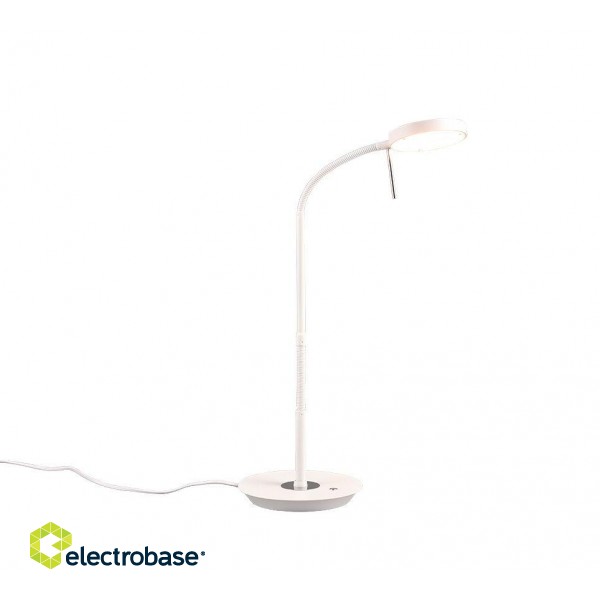 TRIO-Lighting Monza LED table lamp matt white gaismeklis
