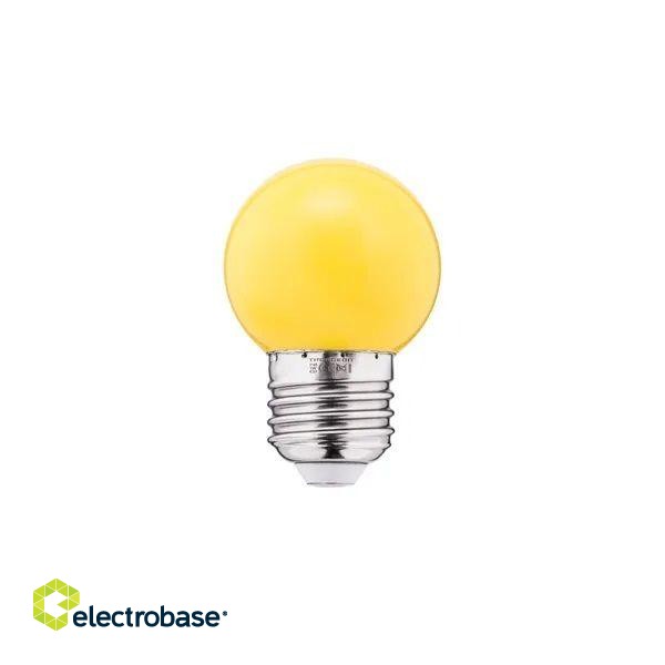 LED Color Bulb 1W G45 240V 55Lm PC yellow THORGEON spuldze