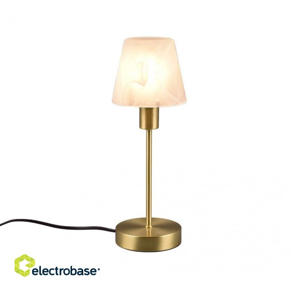 TRIO-Lighting Luis II table lamp E14 brushed brass gaismeklis