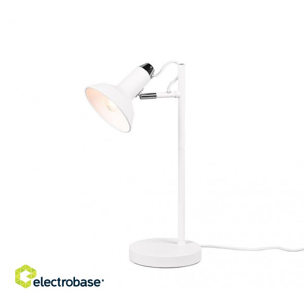 TRIO-Lighting Roxie table lamp E14 matt white/chrome gaismeklis