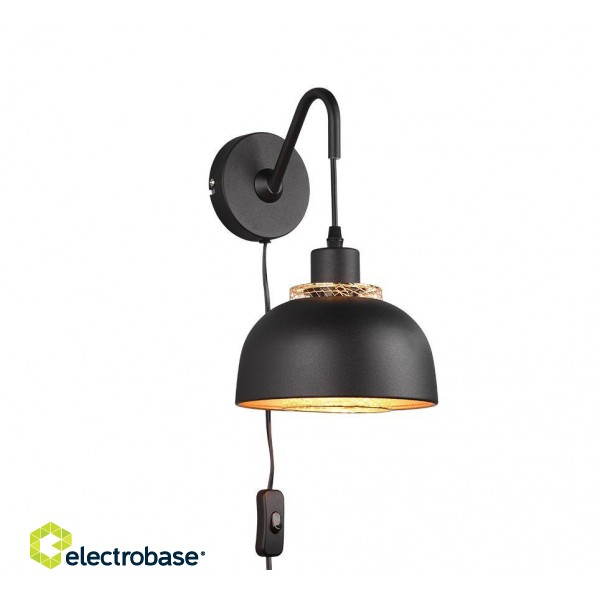 Trio-Lighting Punch  E27 matt black sienas lampa