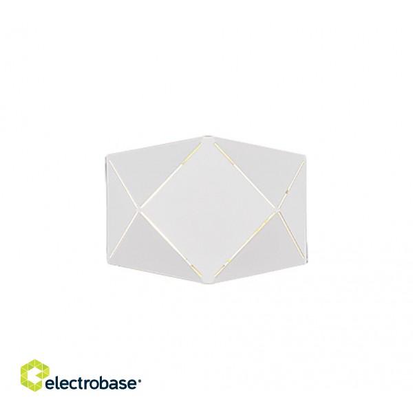 Trio-Lighting Zandor LED  18 cm matt white sienas lampa