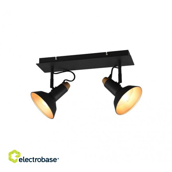 Trio-Lighting Roxie 2-pc E14 matt black/gold virziena gaismeklis