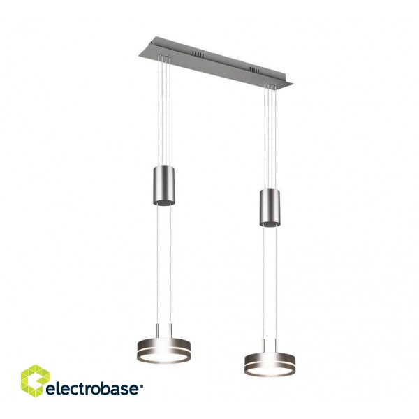 Trio-Lighting Franklin LED  2-pc brushed steel piekaramā lampa