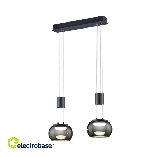 Trio-Lighting Madison LED  2-pc matt black piekaramā lampa