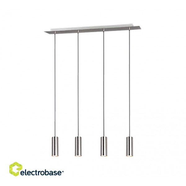 Trio-Lighting Marley  75 cm 4-pc GU10 brushed steel piekaramā lampa