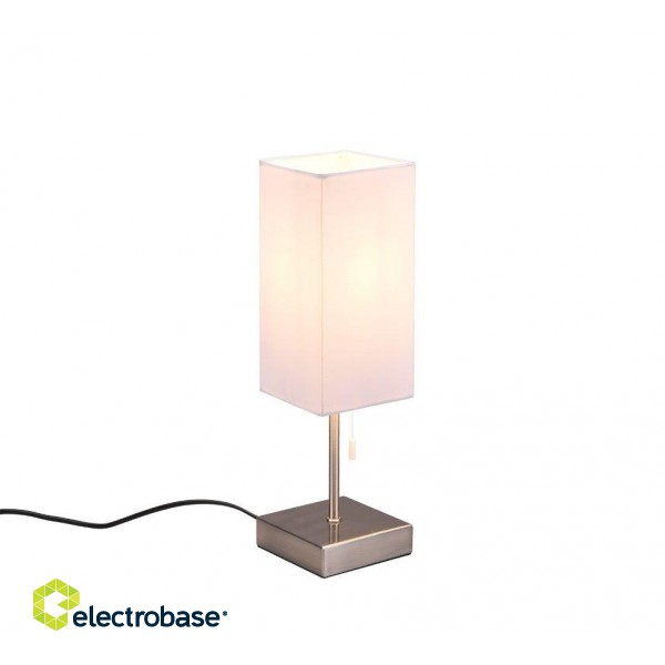 TRIO-Lighting Ole table lamp E14 brushed steel gaismeklis