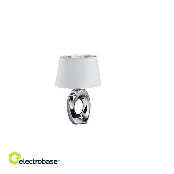 TRIO-Lighting Taba table lamp 33 cm E14 silver/white gaismeklis