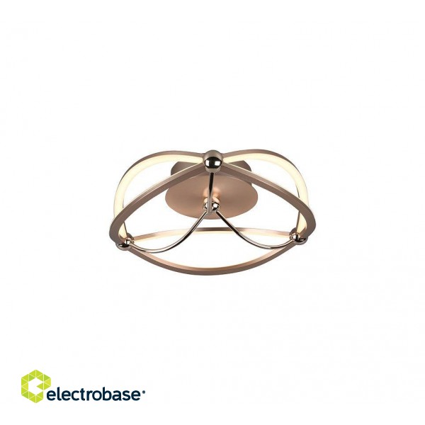 Trio-Lighting Charivari LED  41 cm matt brass griestu lampa