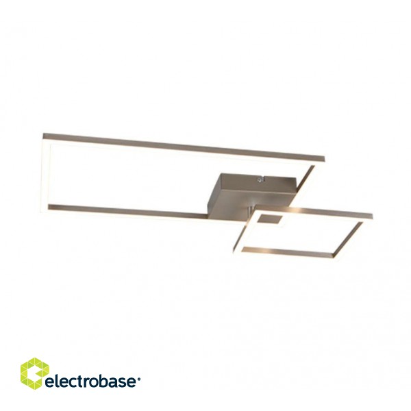 Trio-Lighting Padella LED  brushed steel 4000K griestu lampa