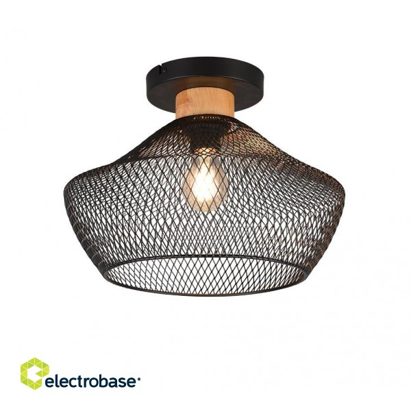 Trio-Lighting Valeria  E27 matt black griestu lampa