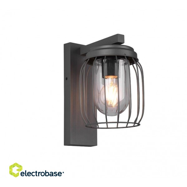 Trio-Lighting OUTDOOR Tuela E27 anthracite sienas lampa