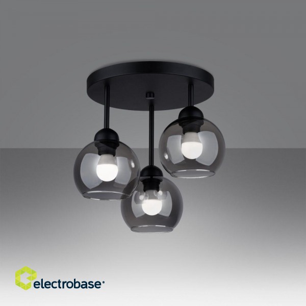 Chandelier ALINO 3 black gaismeklis