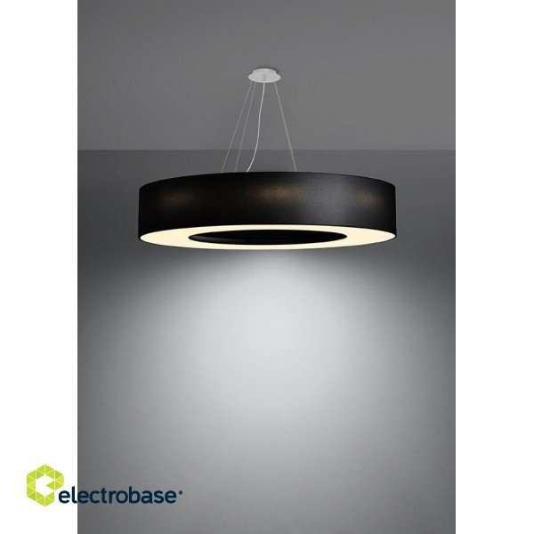 Chandelier SATURNO 90 black gaismeklis