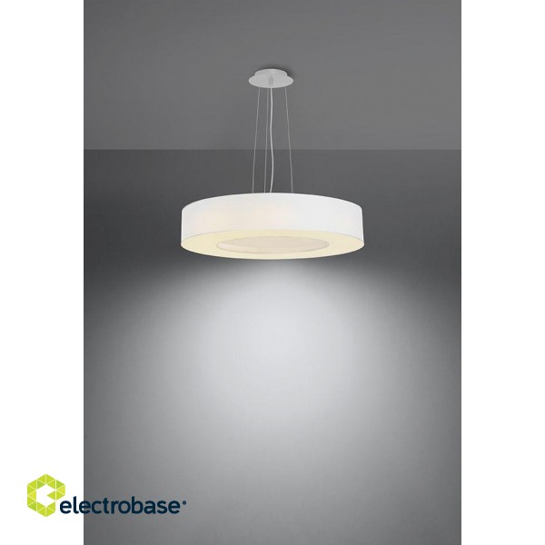 Chandelier SATURNO SLIM 50 white gaismeklis