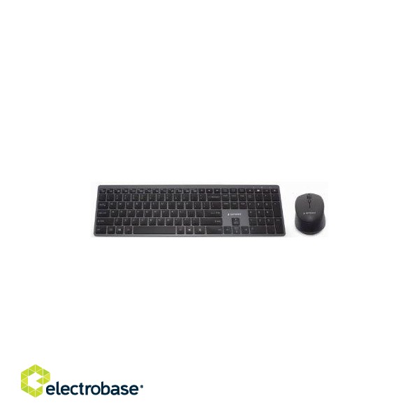 Gembird Backlight Pro Business Slim Wireless Keyboard + Mouse image 1