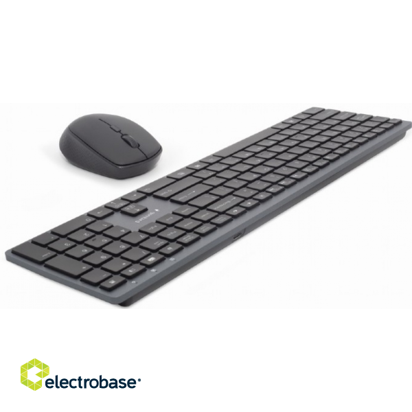 Gembird Backlight Pro Business Slim Wireless Keyboard + Mouse image 2