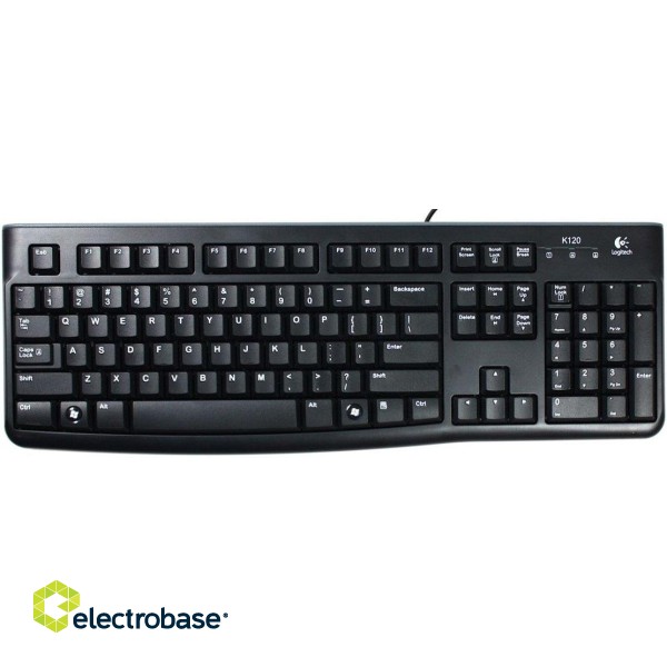 Logitech K120 Business OEM клавиатура USB Черная (ENG) фото 1