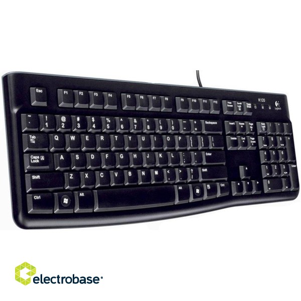 Logitech K120 Business OEM клавиатура USB Черная (ENG) фото 2