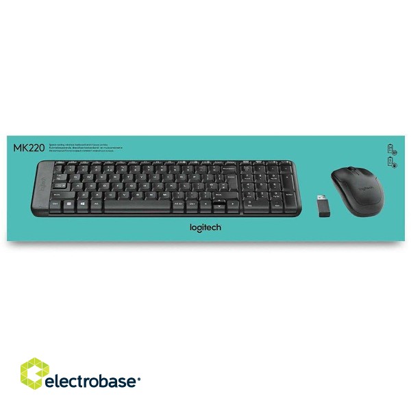 Logitech MK220 Combo Wireless Keyboard US image 3