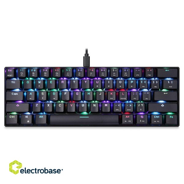 Motospeed CK61 RGB Механическая Игровая клавиатура с проводом и LED подстветкой / USB фото 1