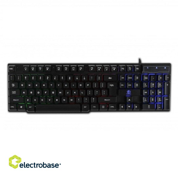 Rebeltec OPPRESSOR Gaming Combo Set Keyboard with LED RGD + Mouse 2400DPI USB Black (ENG) image 3