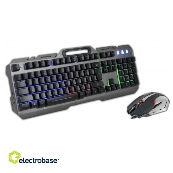 Rebeltec wired set: LED keyboard + mouse image 4
