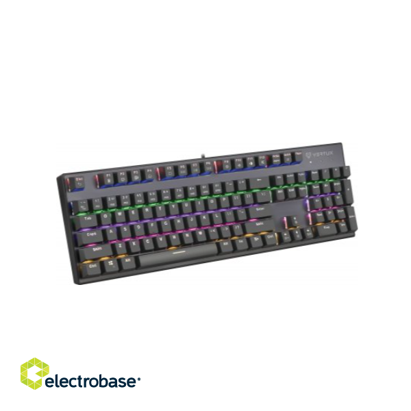 VERTUX Tactical Mehāniskā RGB spēļu klaviatūra image 2