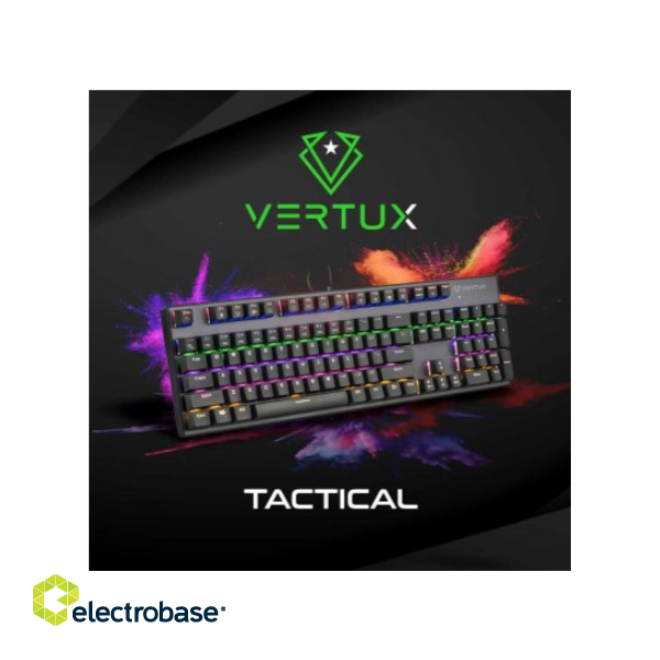 VERTUX Tactical Mechanical gaming RGB keyboard image 3