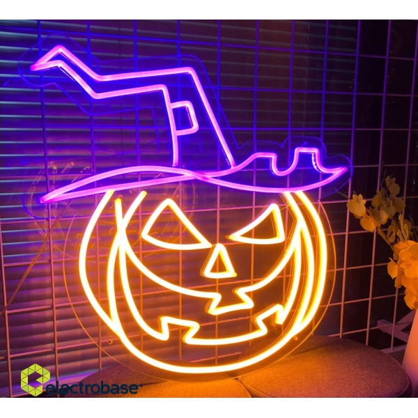 Forever Light FPNE17 PUMPKIN WITCH Neon LED Sighboard image 2