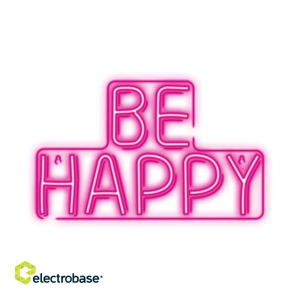 Neolia NNE10 BE HAPPY Neon LED Светодиодная Вывеска фото 1