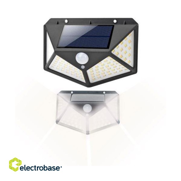 RoGer Лампа солнечная галоген 100 LED c датчик движения в сумерках фото 7