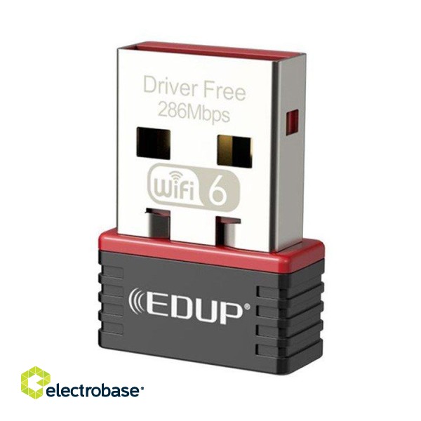 EDUP EP-AX300 Nano USB-adapter WiFi 6 286Mbps / 802.11ax / ALC8800 image 1